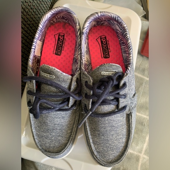 Sketchers blue Gogo Mat Shoes - Picture 2 of 4